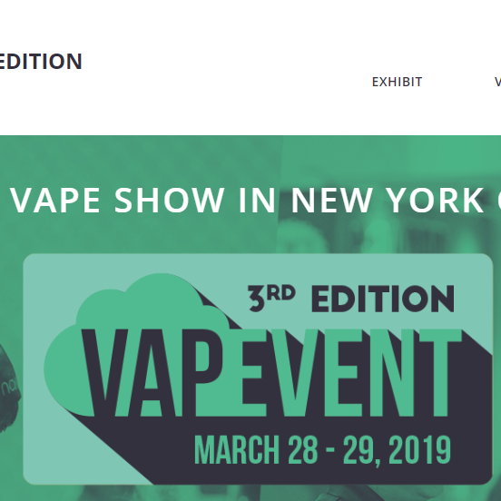 New York Vapevent, Brooklyn Expo, March 28th & 29th 2019